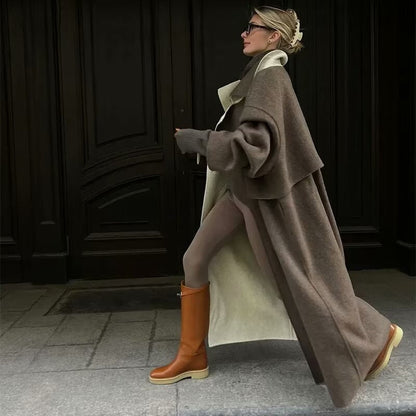 Manteau Long Style Élégant pour Femme